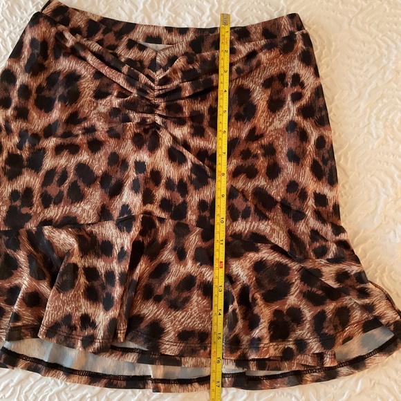 Miaou Alva Mini Skirt Leopard Print Large - Picture 7 of 7